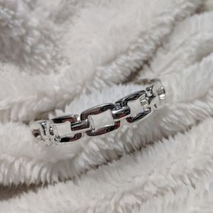Silver bangle bracelet